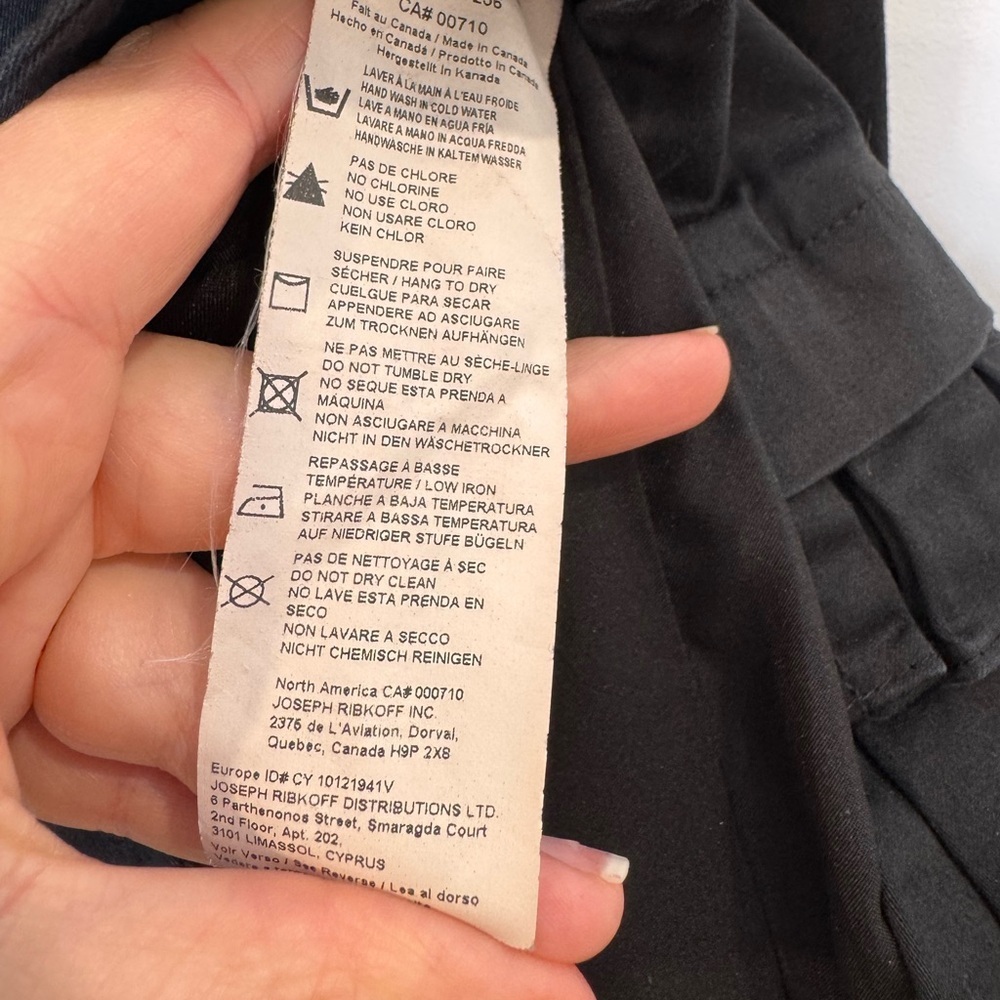 Joseph Ribkoff lagenlook artsy Black Pleated Hem Trench Coat - Picture 7 of 10